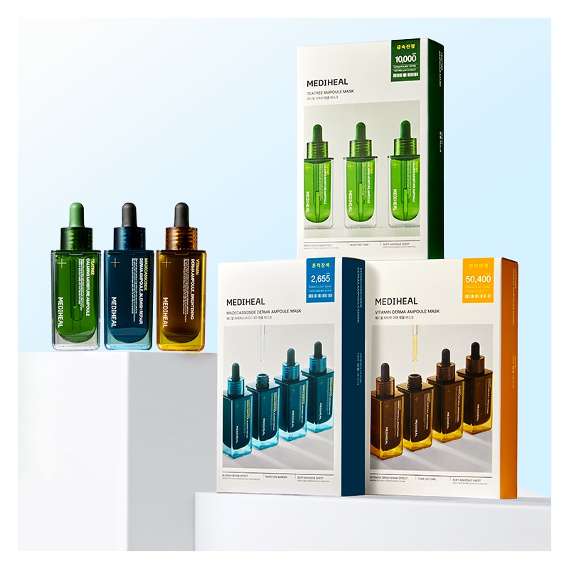 Mediheal Derma Ampoule 50ml + Derma Ampoule Mask Pack Set