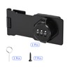 M METERXITY 1 Pack Password Rotary Hasp Lock, Cabinets Security