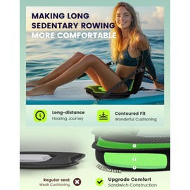 BRANTMAKER Kayak Seats with Back Support, Paddle Board Seat, Universal Thicken Cushion for Inflatable Paddleboard, Sup, Canoe, Ocean Kayak