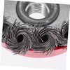 GLEAVI Heavy Duty Carbon Steel Wire Brush for Grinder Wire
