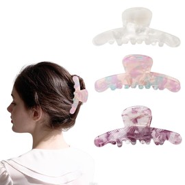 3 Stück große Haarklammern für Frauen und Mädchen, Haarspange für dickes, dünnes Haar, modisches Haar-Zubehör, Kopfbedeckung, Styling-Werkzeuge für Party, Hochzeit