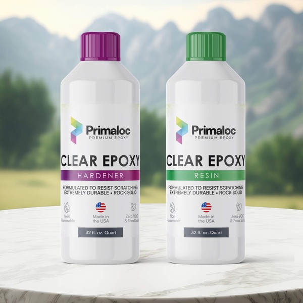 Primaloc Premium Clear Epoxy Resin - 2 Quart Kit (32oz