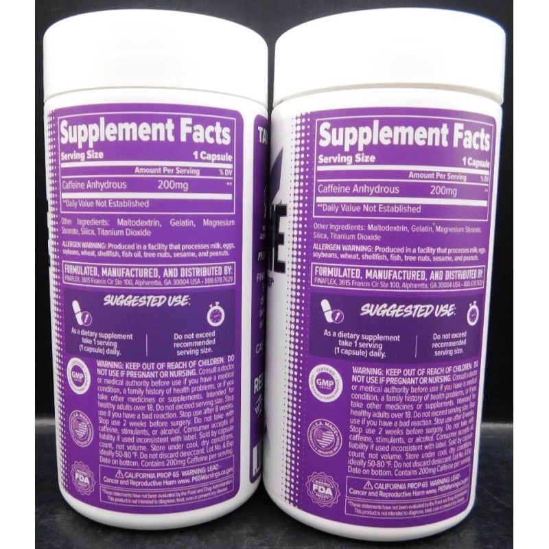 FINAFLEX 2 Pk FinaFlex Caffeine Energy & Focus Intensifier 100