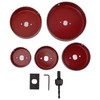 8 Piece Set Hole Saw Center Drill Bit Cutting Hole