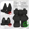 EDIETH Front and Rear Seat Covers for Toyota 4Runner 2011–2024