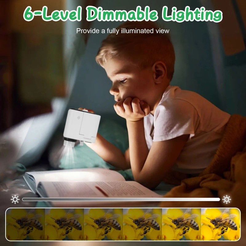 iMounTEK 4K Kids Microscope 2" IPS Screen 1000X Handheld Digital