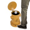 QUEMARQUE Fire Hydrant Trash Can, Retro Pedal Trash Can Creative