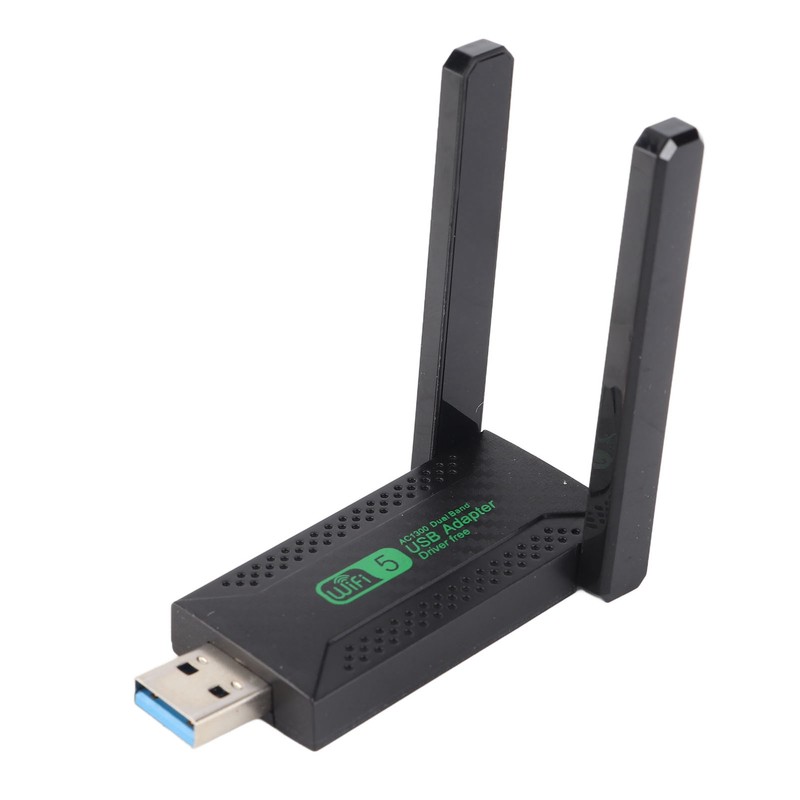 USB Wifi Adapter Dual Antennas Dual Band 5G 2.4G 1300Mbps