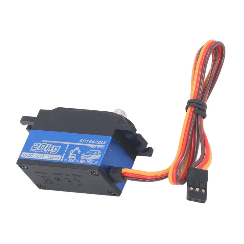 20KG RC Digital Servo with Arm Blue Metal Gear Accurate