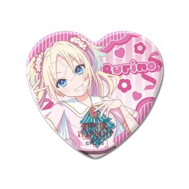 SYNC INNOVATION Love Live! Hasunosora School Idol Club Vol. 2 ZE (Rurino Osawa), Heart Shaped Can Badge, Approx. 2.0 x 2.2 inches (52 x 57 mm), Tin Plate SYNC-HNS2HKB-ZE