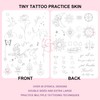 1pc White Tiny Tattoo Practice Skin Double Sided Silicone Tattoo