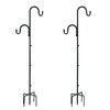 MIPON 2 Pack 78 Inch Double Shepherds Hooks for Outdoor