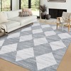 LUXLOOM Washable Rug 5x7 Moroccan Trellis Area Rugs for Living