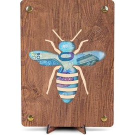 Lustiges Geschenk für Imker - XL Geldgeschenk aus Holz inkl. Ständer | Bienen - Biene und Honigwaben, Keine Zeit, mein Volk braucht mich, Bienenzüchter, Imker Geschenk