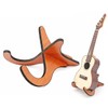 Aebor Portable Wooden Ukelele Stand Holder, Portable Wood Ukulele Stand