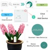 Soil Moisture Meter 4 in 1,Plant Water Monitor,Automatically detect Moisture/Temperature/Light/Fertility,Can