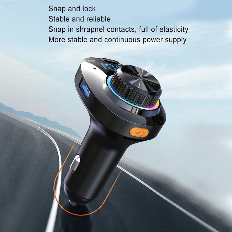 Bluetooth Car Adapter FM Transmitter Wireless FM Radio Adapter Dual