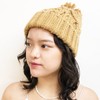 Basic Quench Heavy Cable Watch Pom Pom Knit Hat, Cable