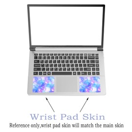 Laptop Skin Sticker Decal,12" 13" 13.3" 14" 15" 15.4" 15.6 inch Laptop Vinyl Skin Sticker Cover Art Protector Notebook PC (Free 2 Wrist Pad), Decorative Waterproof Removable,Romantic Starry Night Sky