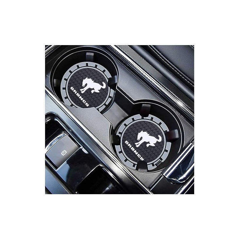 Silicone Cup Holder Coaster for Ford Bronco - 2 Pack