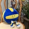 Xshelley12.6inch Volleyball Plush Toy,Soft Stuffed Volleyball Plushie Pillow Furry Playable