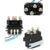 QWORK Universal 12V Solenoid Relay Contactor Winch Rocker Thumb Switch
