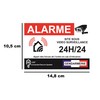 Set of 12 Deterrent, Alarm Stickers, Video Surveillance, Home Protection,