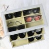 GRTCZYSL Sunglasses Organizer 18 Slots, Multiple Pairs Glasses Storage Case