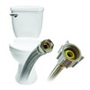 Fluidmaster B1T16 Toilet Connector, Braided Stainless Steel - 3/8 Female
