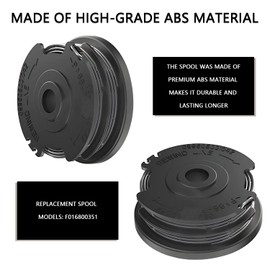 FUSHUI Grass Trimmer Spool, Pack of 3 Grass Trimmer Line, Diameter 1.65 mm, Compatible with Bosch F016800351 Art 30-36 1I, Art 30, Art 24, Art 27 Grass Trimmer