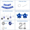 Pargleev 21st Birthday Decorations for Boys Girls, 16in Number 21