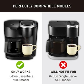 12-Cup Coffee Pot Replacement Compatible with Keurig 5000 K-Duo Essentials & K-Duo Essentials Hot & Cold Brewer Models (NOT Fit K-DUO 5100 Single Server Model)