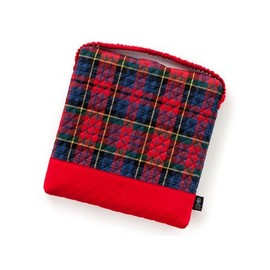 COLORFUL CANDY STYLE N3880700 Girls Cushion for Chairs, Stylish, Zabuton, Quilting, Tartan, Red
