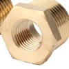 Brass Reducer, Brass Pipe Fitting 2 Pieces 1/2 NPT Male