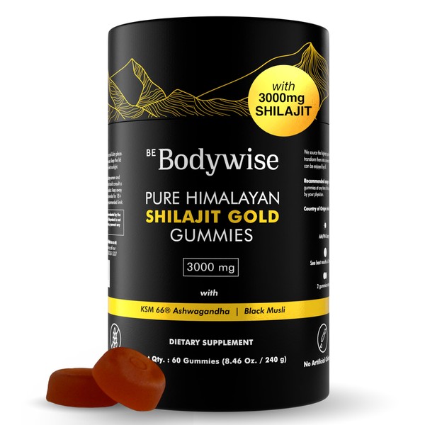 Be Bodywise Pure Himalayan Shilajit Gummies Gold I Lab Tested