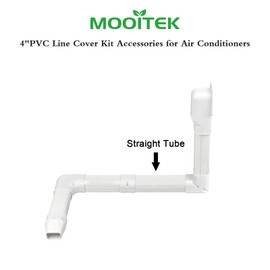 MOOITEK PVC Line Cover Kit Tubing Cover Accessories for Air Conditioners