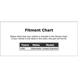 Spark Plug Wire Set Compatible With Oldsmobile Cutlass Supreme 21 VIN 1996 P-1373736