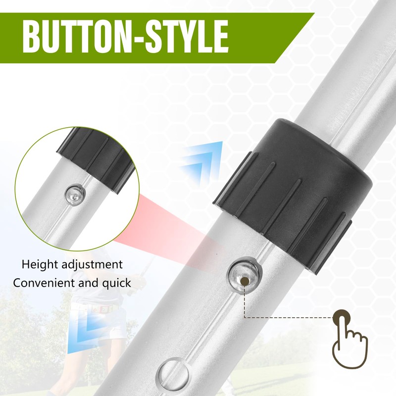 IBVIVIC Height Adjustable Golf Travel Bag Support Rod, Aluminium Golf