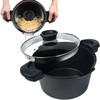 MasterPan 5 QT. Non-Stick Stock N’ Pasta Pot w/Locking Handles