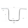 TCMT 1-1/4" Chrome 16" Ape Hangers Handlebars Fit For Harley