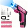 GRENPRO 4V Electric Screwdriver Rechargeable 29pcs, Cordless Screwdriver, USB Small