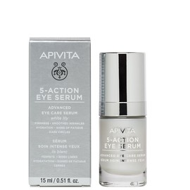 Apivita 5 Αction Eye Care Serum White Lily, 15ml