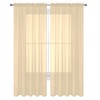 Decotex 2 Piece Solid Elegant Sheer Curtains Fully Stitched Panels