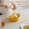 Placemats Set of 6, 30x45cm PVC Table Mats, Heat Resistant