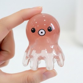 Devali Octopus Massage Gua Sha - Face, Body, Scalp Acupressure Tool Baby Octopus (Cute) 2ea