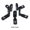 20pcs T-Slot L Shape Interior Corner Connector Joint Brackets +