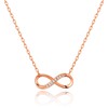 Philip Jones Rose Gold Plated Infinity Pendant Necklace Created with