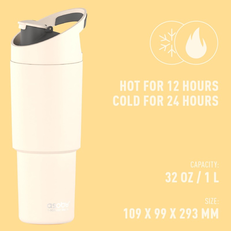 Asobu Cosmic Water Bottle - 32oz/1 ltr Stainless Steel Chilled