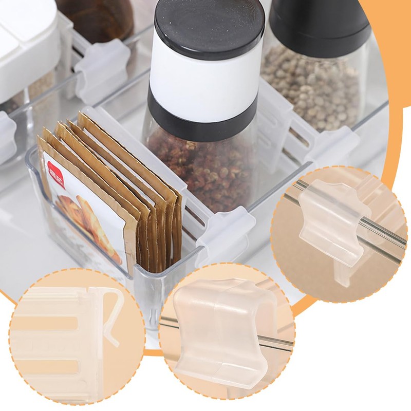 EIHI Pack of 10 Fridge Space Allocator, Fridge Side Door