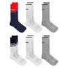 Chaps Men's Athletic Cushioned Performance Crew Socks-6 Pairs-Breathable Mesh, White